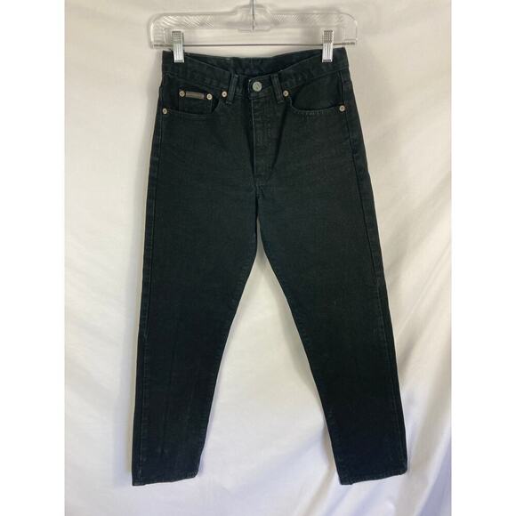 Calvin Klein Vintage Black Denim Jeans Size 1 - Picture 4 of 6